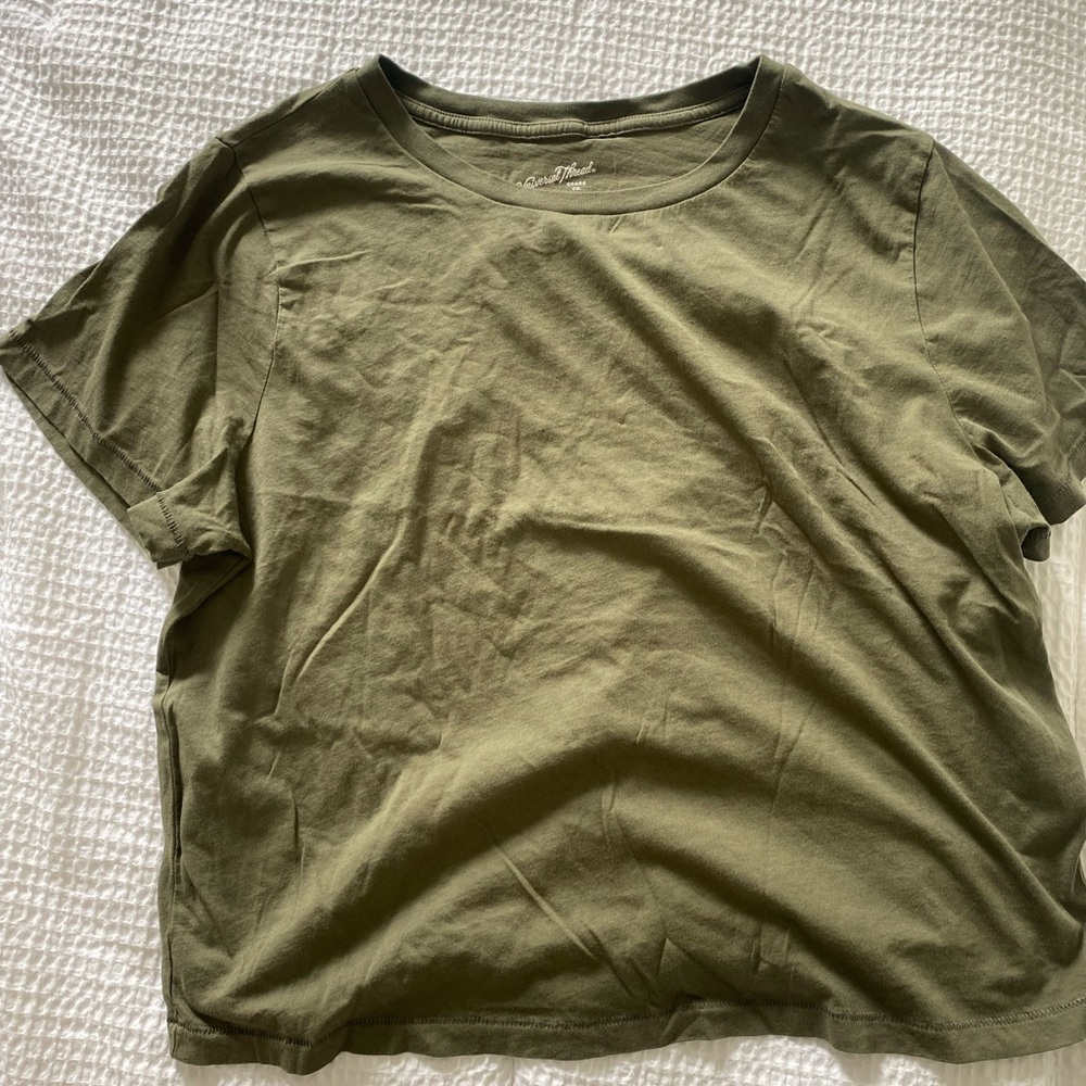 Green a new day tshirt from target. Barely worn.